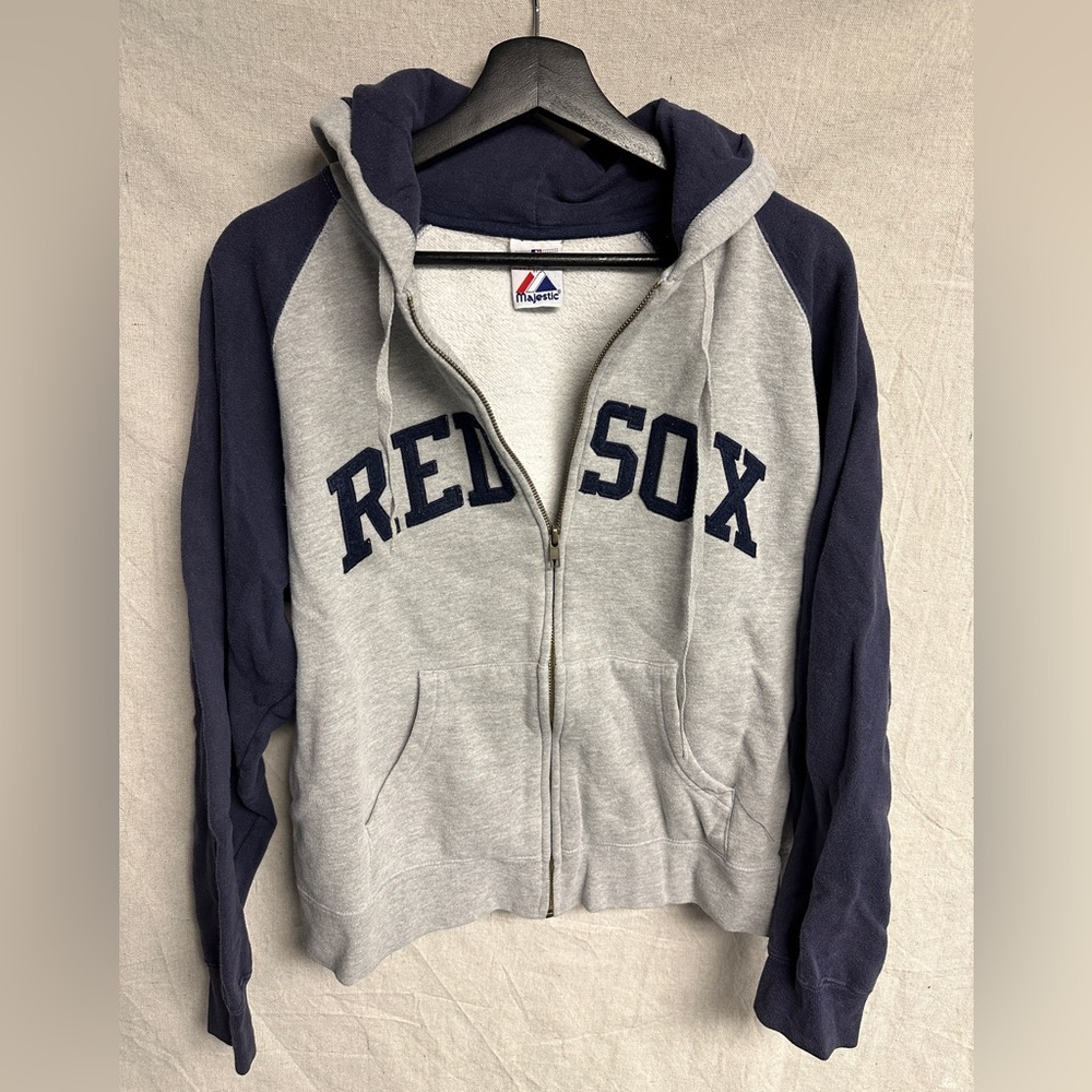 Boston Red Sox full zip sweatshirt jacket hooded women’s Large